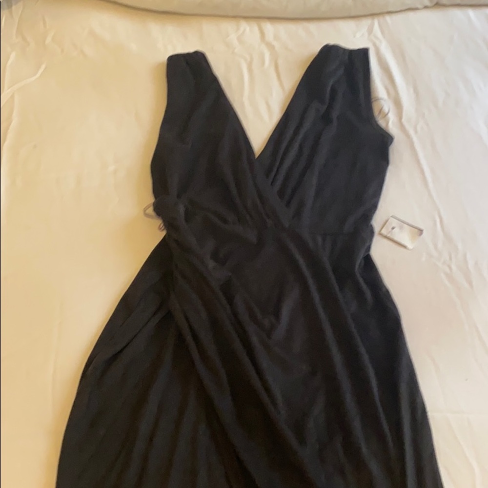 Black faux suede dress. Size: small